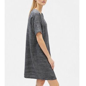 Eileen Fisher Graphite Organic Linen Dress